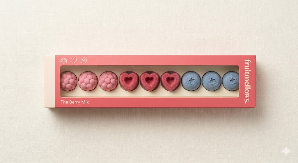 Berry Mix giftbox met fruitige marshmallows